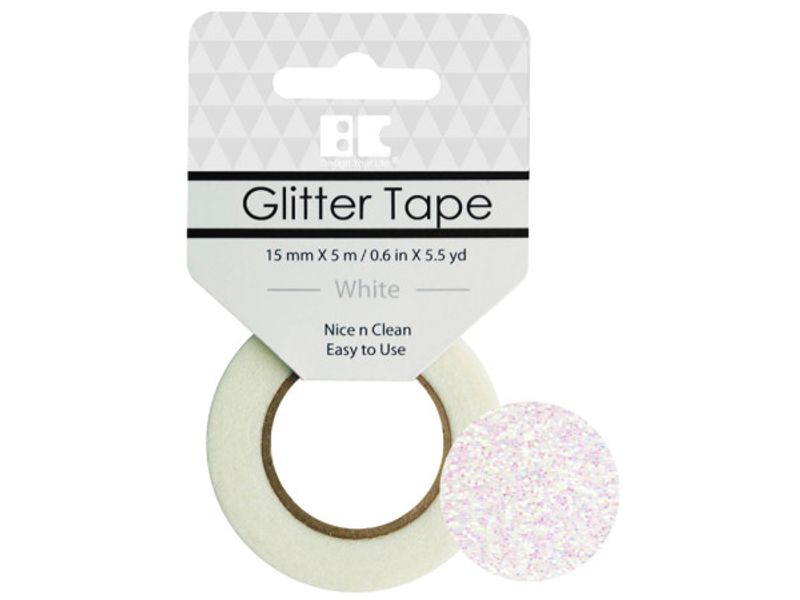 Glitter Tape hvit