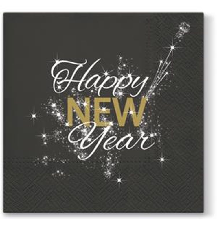 Serviett Lunch Happy new year a 20 stk