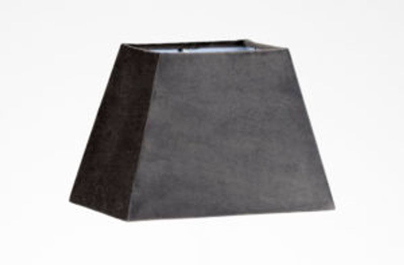 Lampeskjerm Savoy rektangel Grå 20x12 cm