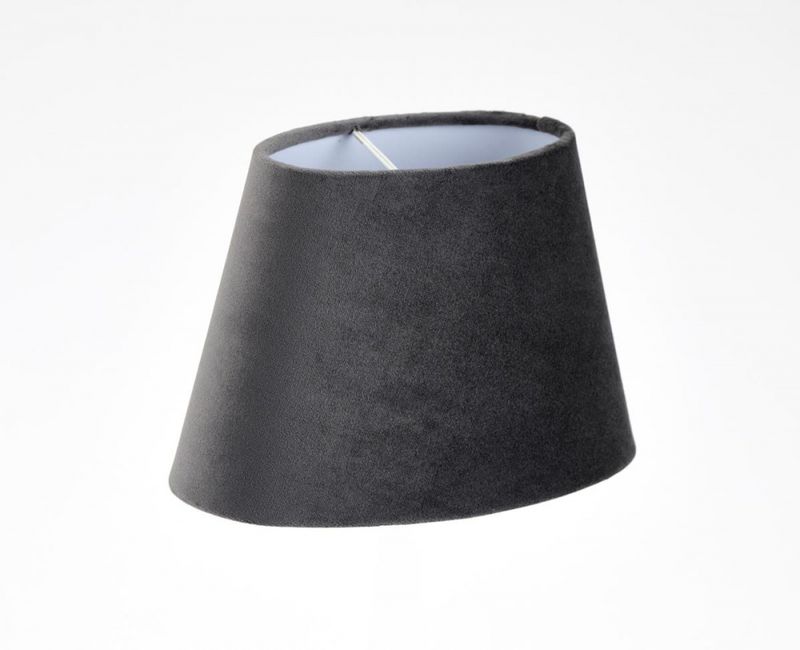 Lampeskjerm Savoy oval Grå 20 cm