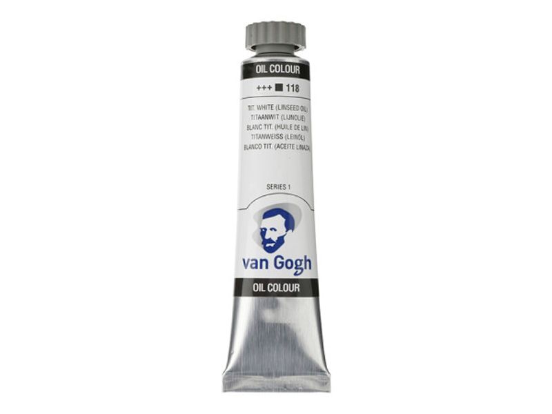 Van Gogh oljef 20 ml 118 Titanium white (linseed oil)