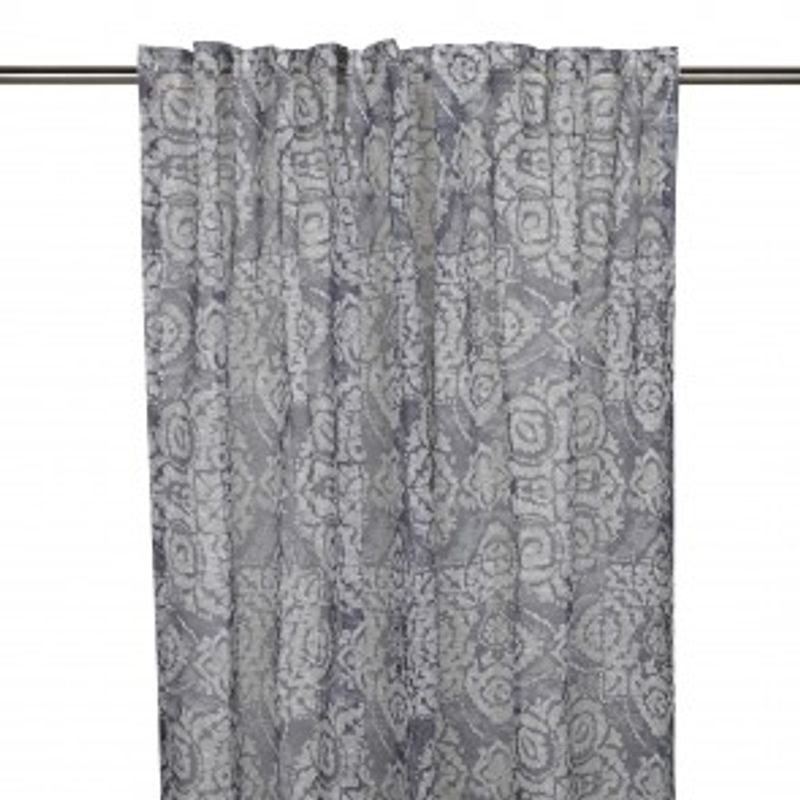 Gardinlengder Grå/mønster 2x135x250 cm