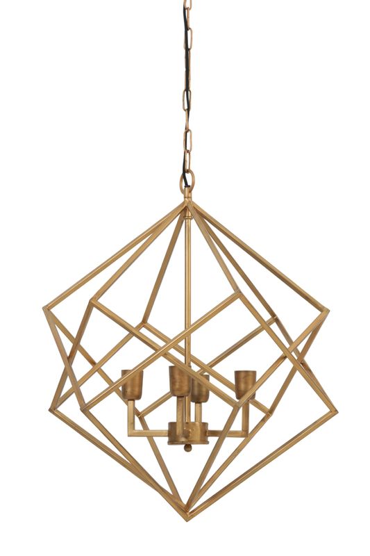 Taklampe Drizella Gull Ø 61x68 cm