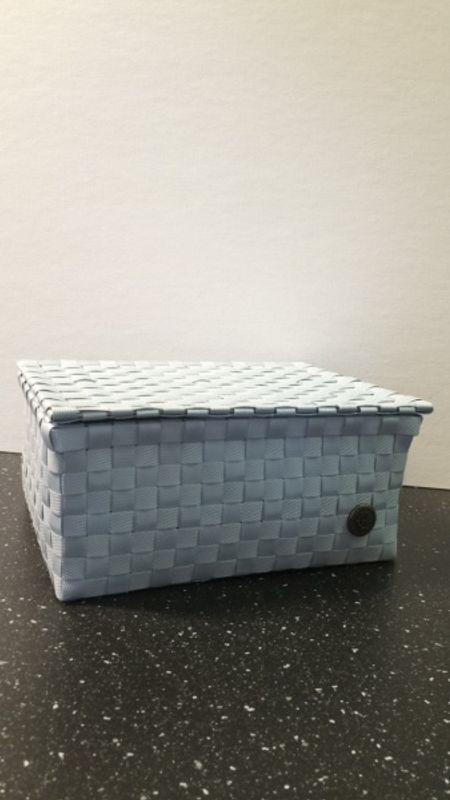 Kurv med fast lokk Powder Blue