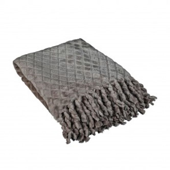 Hovedbilde Pledd Cozy  Brunt 120x150
