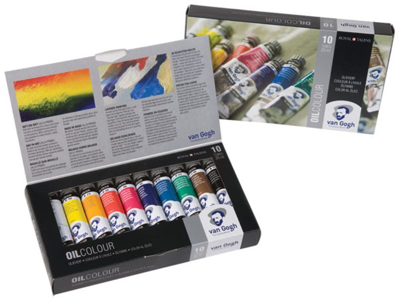Van Gogh oil sett a 10 stk