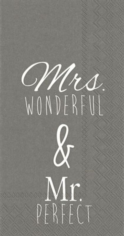 Servietter Mrs wonderful & Perfect  20 pk 