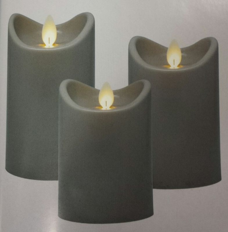 Kubbelys Ekstra plast grå 7x15cm, batteri