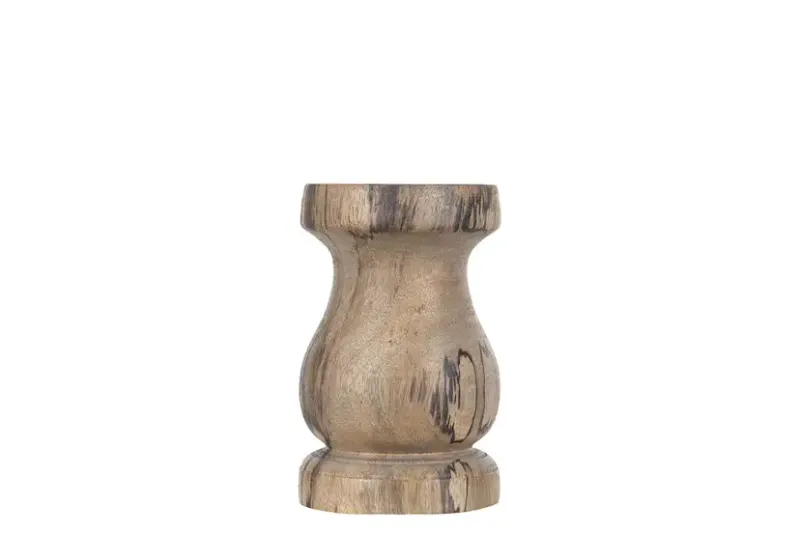 Lysestake til kubbe lys ant tre 10x15 cm