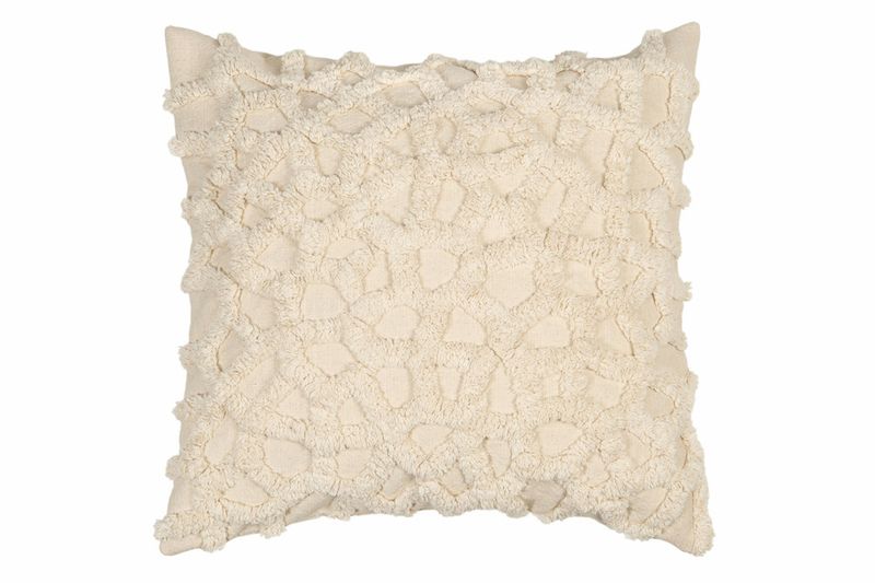 Putetrekk natur mønster beige 50x50 cm