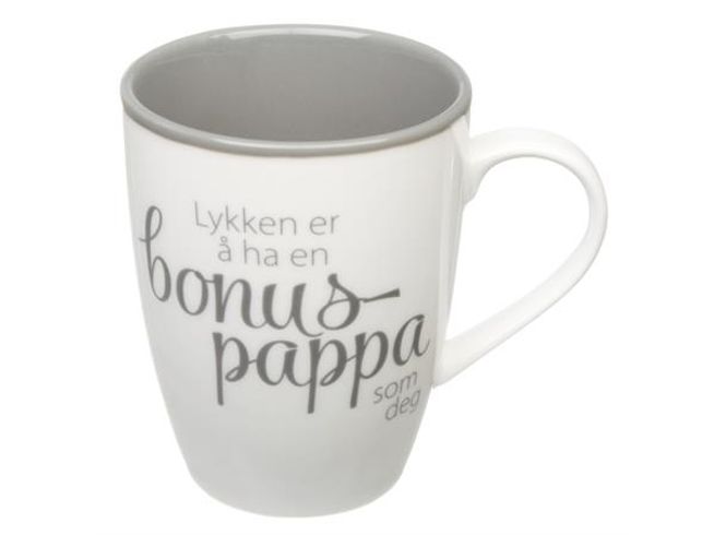 Hovedbilde Krus lykken...Bonuspappa hvit ...