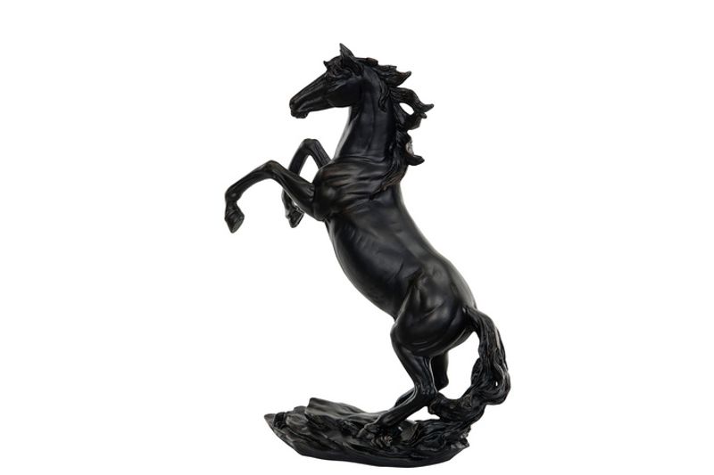 Hest steilende sort 30x13x39 cm