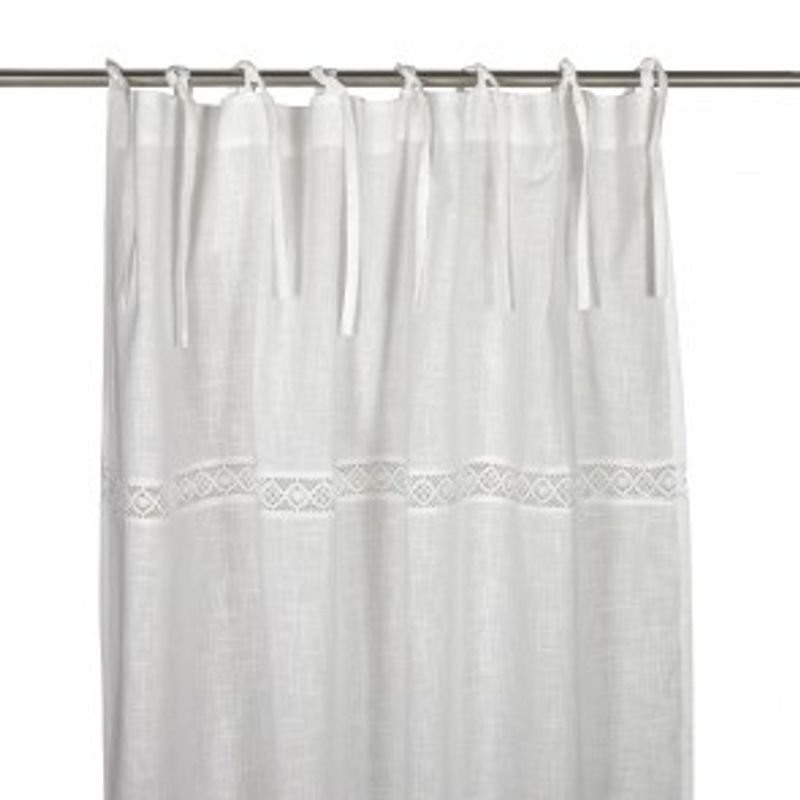 Sanna Hvit knytebåndslengde 2x120x240