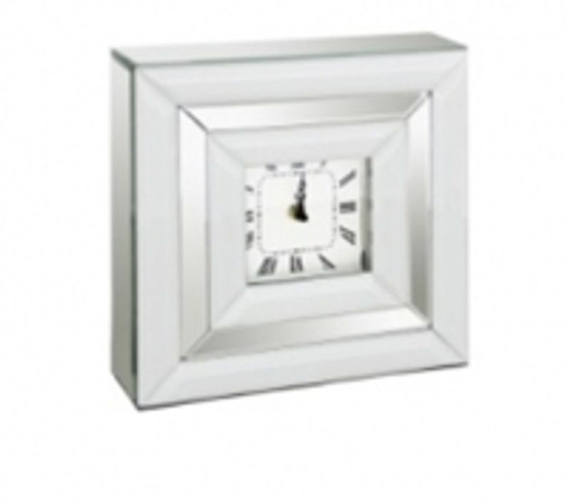 Klokke med speil 26 cm