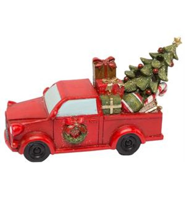 Hovedbilde Bil Rød m/juletre/pakker ...