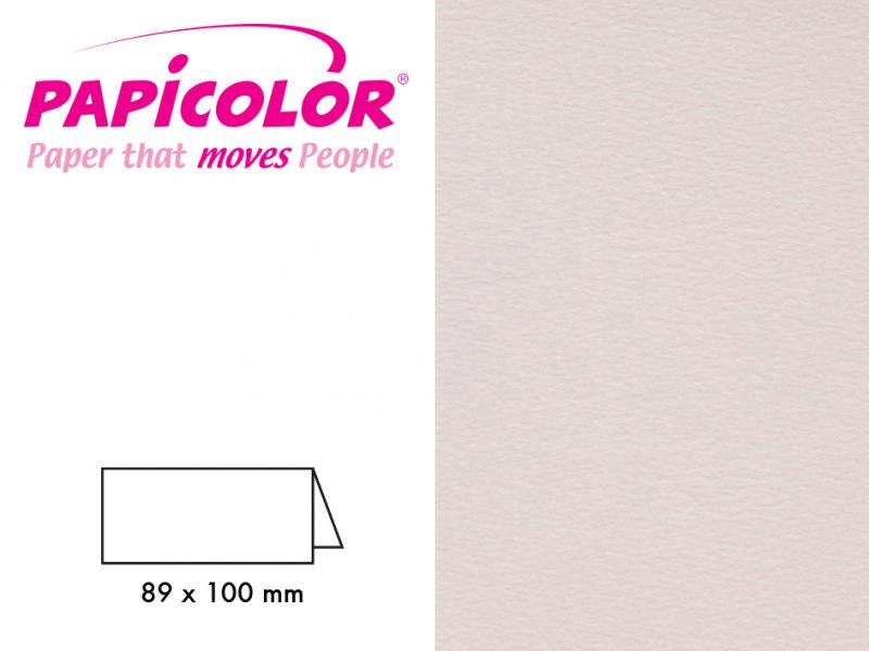 Bordkort Lys rosa 89x100 mm 