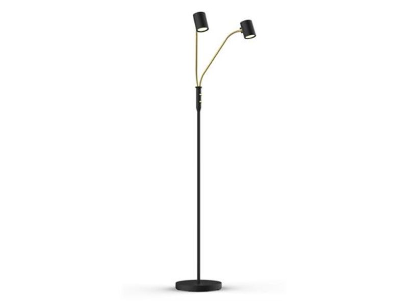 Gulvlampe Cuba dobbel metall 153x23x23 cm