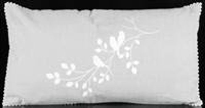 Hovedbilde Pute linfarget Fink 33x60cm