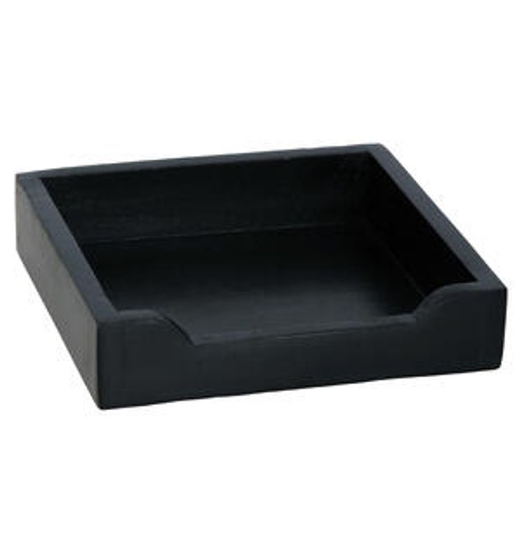 Serviettholder mangotre sort 19x19cm Mangotre