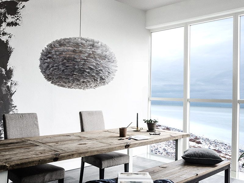 Fjærlampe Vita Eos hvit Xstor Ø 75 cm