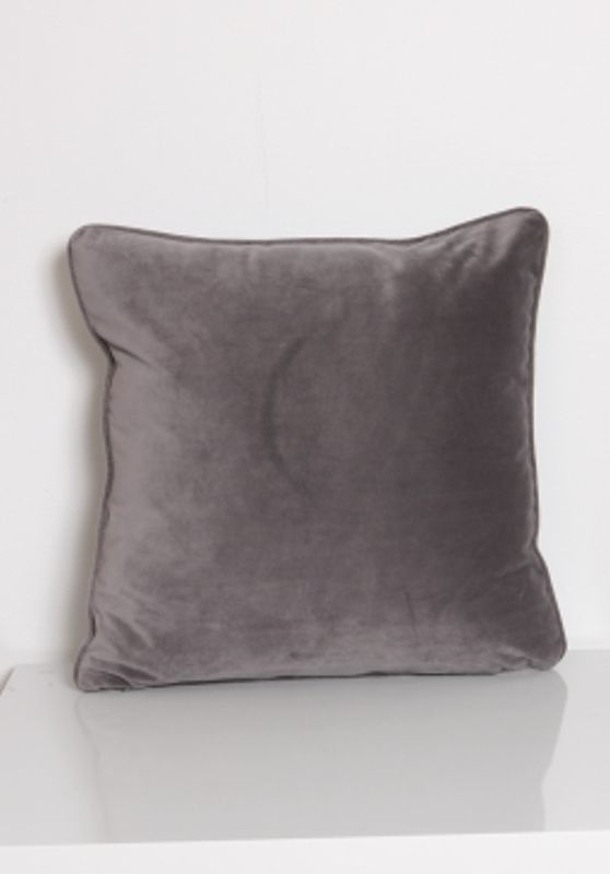 Putetrekk Velvet Grå 45x45