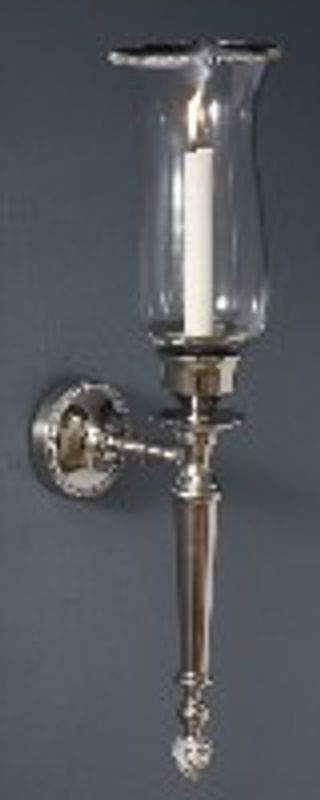 Vegglysestake med bling og glass 56cm