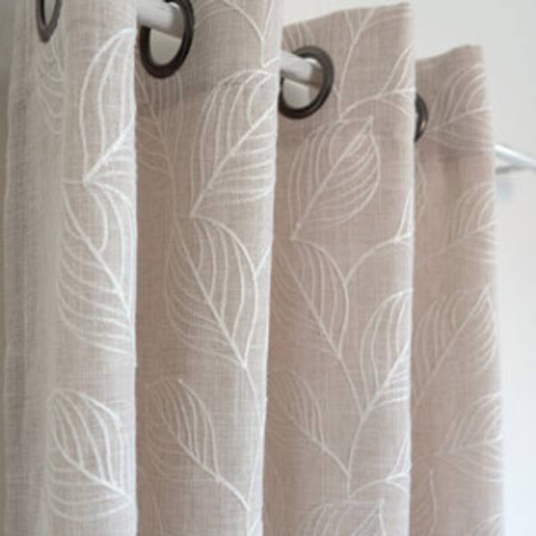 Gardinlengde Polpi Beige 135x220 