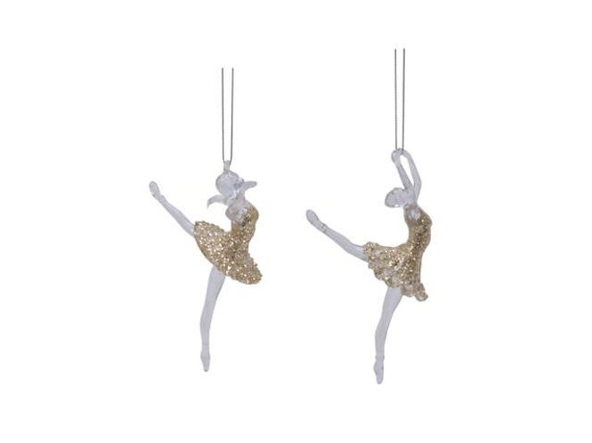 Hovedbilde Ballerina Gull Juleheng 14 cm ...
