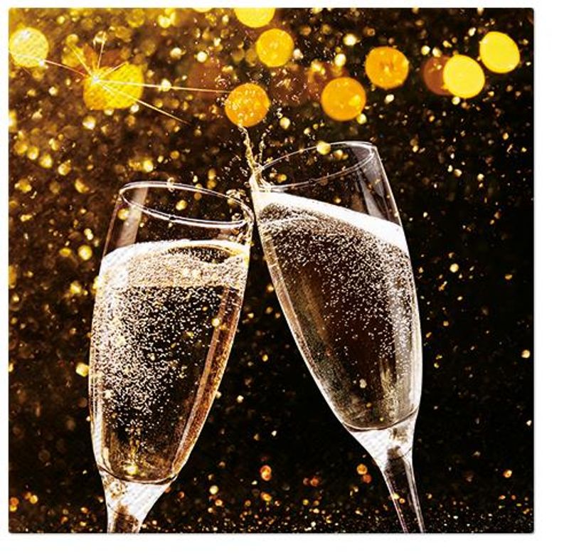 Serviett lunsj 20 stk Sparks Celebration 3 lag 33x33cm