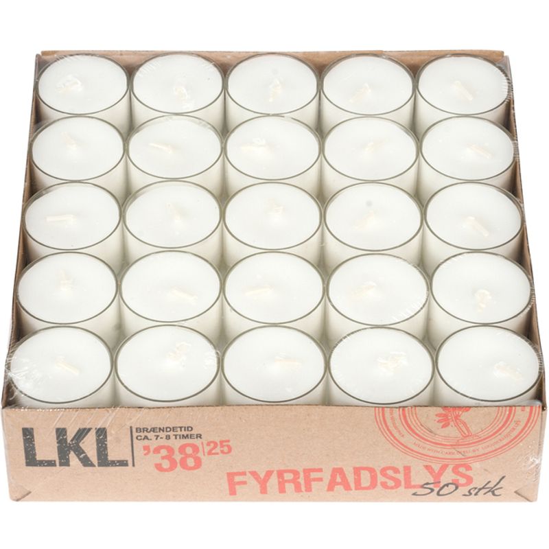 Telys 8 timer i plastkopp Night light 50pk 