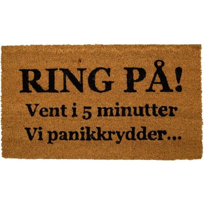 Hovedbilde Dørmatte Natur, Panikk sort ...