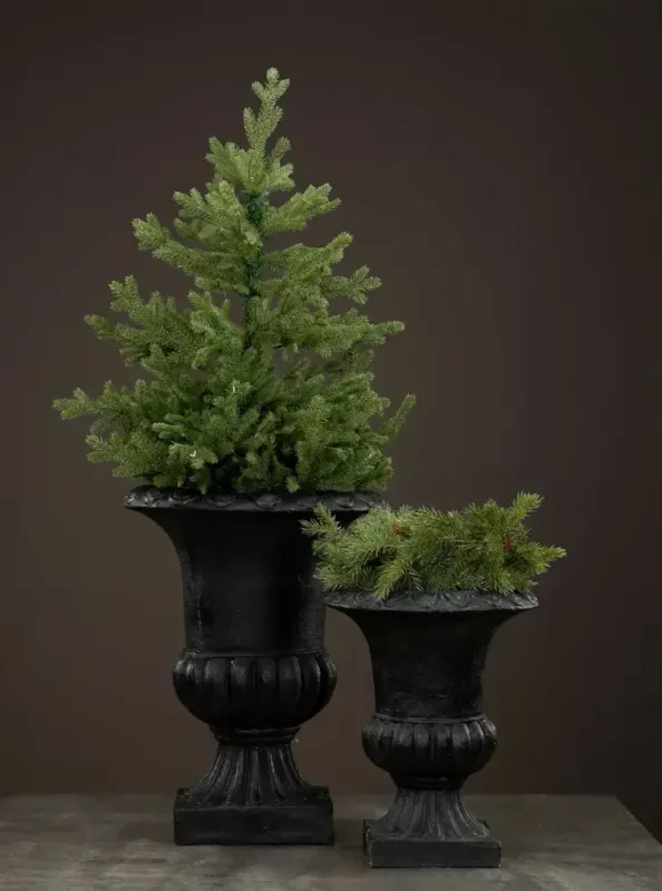Blomsterpotte sort  pokal Poly Ø 47 x 61 cm