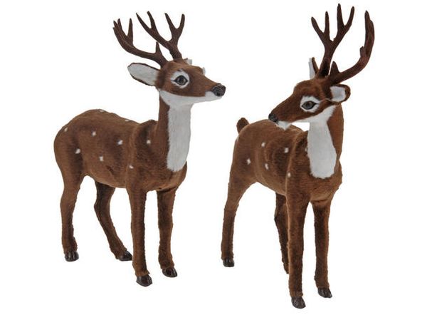 Reinsdyr Brun m/hvit 23,5x6x26,5 cm