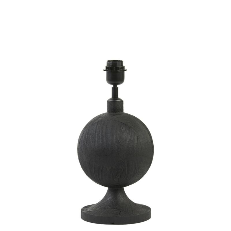 Bordlampe Ø18x38 cm TOMASSO wood matt black