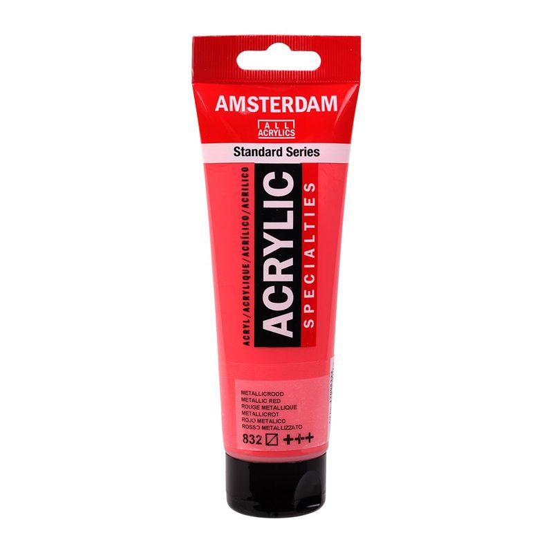 Amsterdam standard 120 ml - 832 metallic red