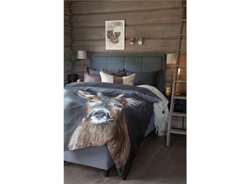 NordicWild Rådyr sengesett 140x220/50x70 Grå
