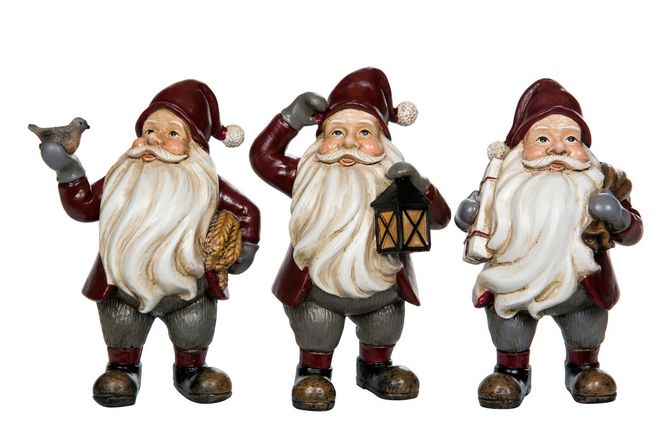 Hovedbilde Nisse Rød med fugel  Poly ...
