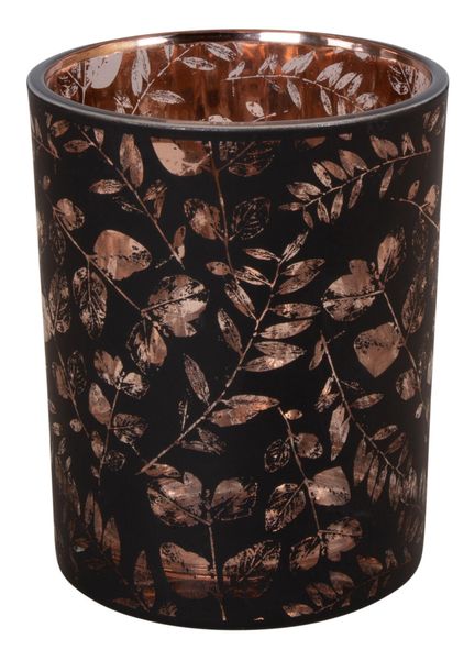 Lysglass matt sort blader 10x12,5 cm