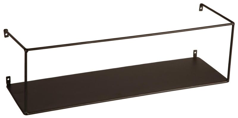 Hylle sort metall 40x18x40cm