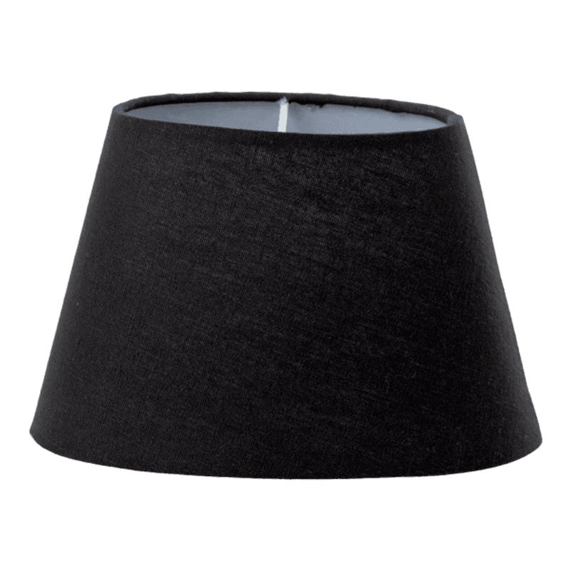 Lampeskjerm Nova oval sort 20 cm