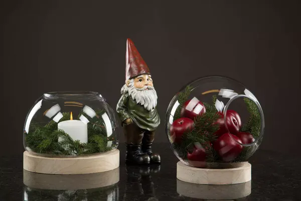 Nisse rød/grønn 35 cm Poly