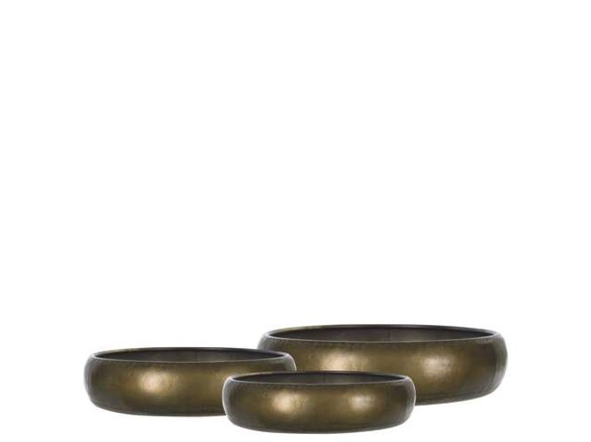 Hovedbilde Plantefat metall bronse 39x10 ...