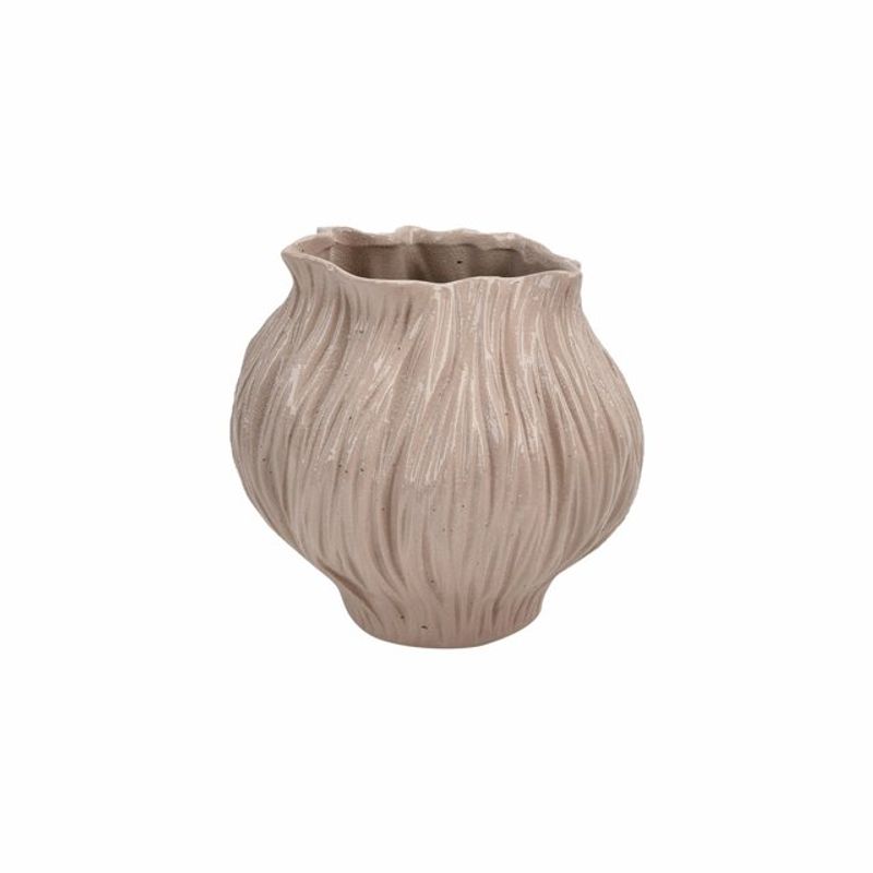 Blomster urne kjeramikk sand 20,5x19x21 cm