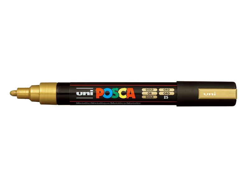 Uni POSCA PC-5M  Medium 1,8-2,5mm  25 Gold