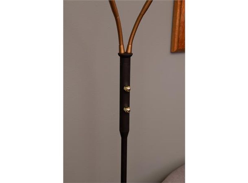 Gulvlampe Cuba dobbel metall 153x23x23 cm