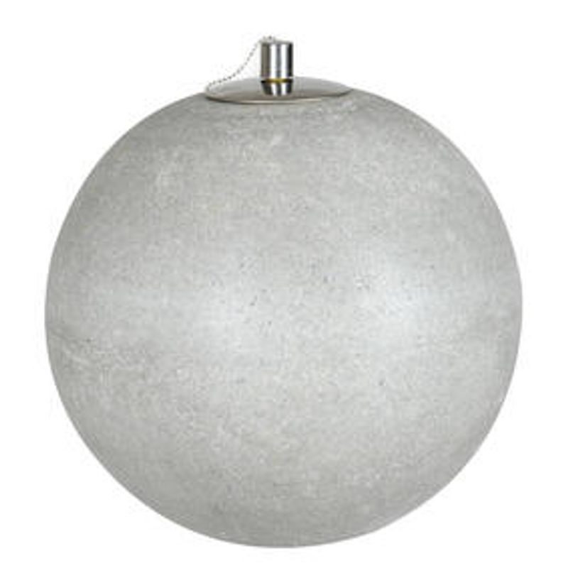 Rustic sement oljelampe D 43 cm H41 cm