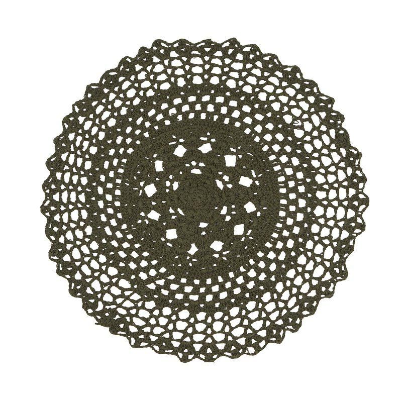 Bordbrikke Britta rund Ø 38 cm Grønn