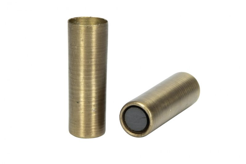 Kronlyshållare/Magnet Antik Mässing Ø2x7cm 