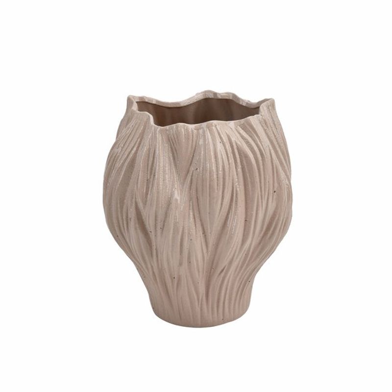 Blomster urne kjeramikk sand 22x20x26 cm