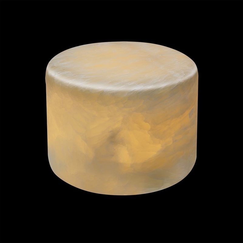 Marble oppladbar bordlys i ekte marmor Beige silkematt Medium